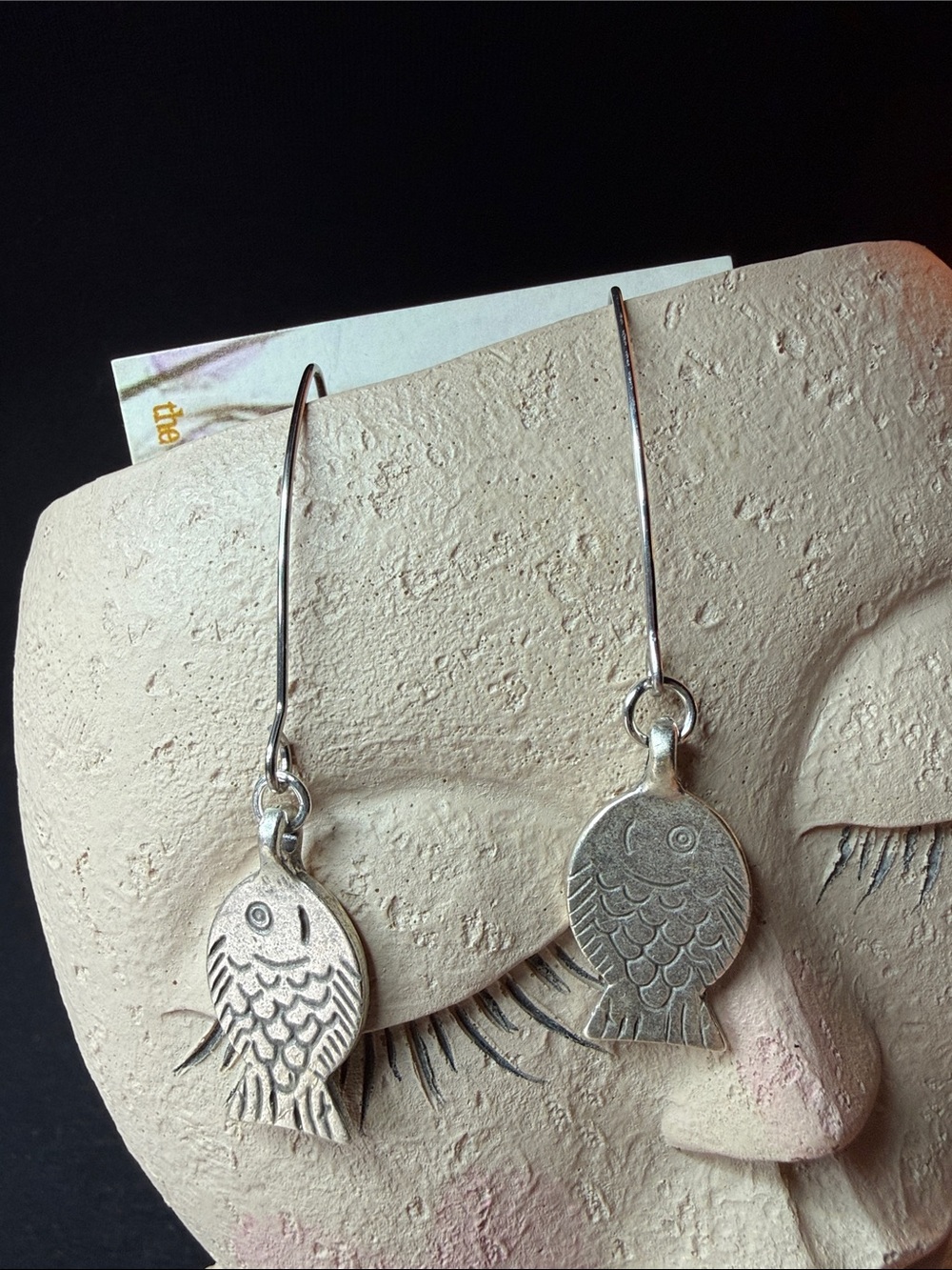 Silver Fish Dangle Earrings - Women Jewelry